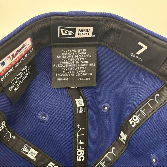 Los Angeles Dodgers New Era Official On-Field For Players Fitted Baseball Hat - Picture 7 of 7